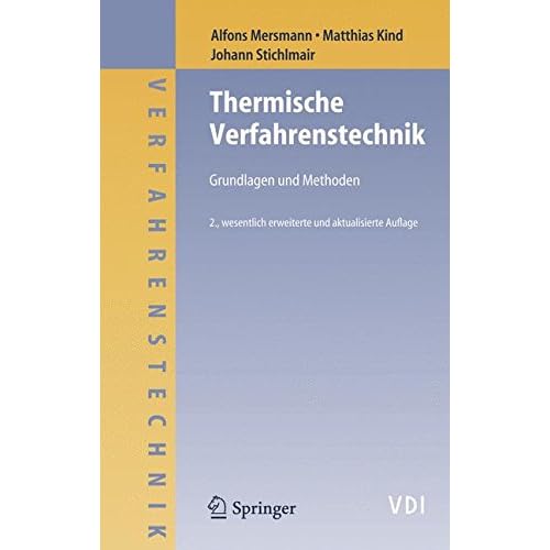 [PDF] Download Thermische Verfahrenstechnik: Grundlagen und Methoden (VDI-Buch) Kostenlos