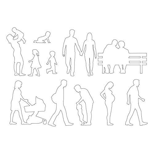 Patchwork Cutter Family Silhouette Set - 4