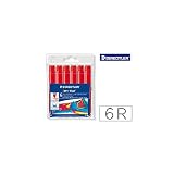  ROTULADOR STAEDTLER COLOR JUMBO TRAZO 3 MM CAJAS UNICOLOR ROJO (6 unid.)