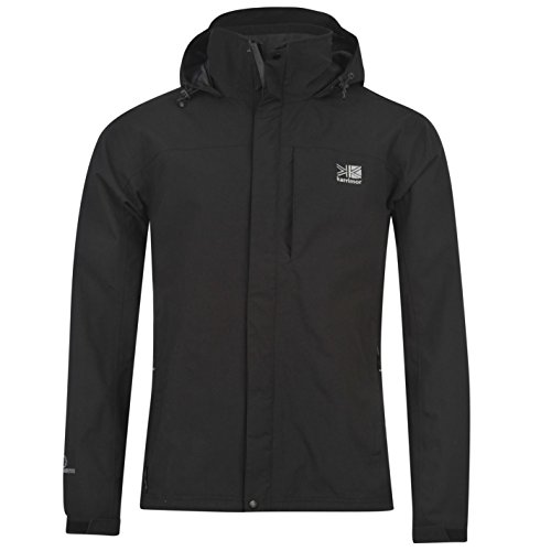 Karrimor Herren Urban Weathertite Wasserdicht Verstaubare Jacke Mit Kapuze Schwarz XX Large