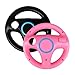 Price comparison product image Jiaqinsheng Steering Wheel Mario Kart Racing Wheel for Nintendo Wii Remote Game 2pcs