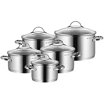 WMF Menerva Plus Topfset 5-teilig, Cromargan Edelstahl