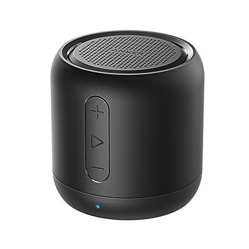 Anker SoundCore mini, altavoz bluetooth port&aacute;til compacto recargable con 15 horas de reproducci&oacute;n, radio FM, tarjetas micro SD y rango de conexi&oacute;n de 20 metros