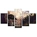 Produktbild JWLSDT 5 Leinwandbilder Moive Wars Robot Dog Raumdekor Poster Drucken Wandkunst Mit Rahmen