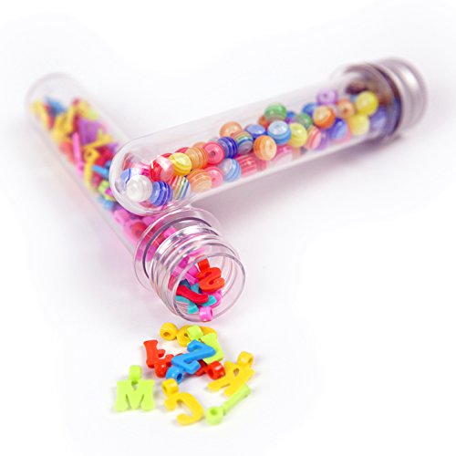 JPSOR 25 Kunststoff Reagenzglas Reagenzgläser Röhrchen mit Deckel 25×140mm(40ml) und 1 Etikette - 3