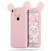 Produktbild MoEvn iPhone 6 Hülle, iPhone 6S Tasche, Ultradünnen TPU Silikon Schutzhülle mit 3D Lila Katzenohren Muster HandyHülle mit Slow Rising Anti Stress Design Case Cover für iPhone 6 6S, Hellrote Mickey