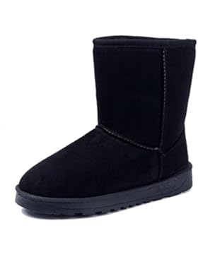 AgeeMi Shoes Damen Ziehen Auf Warm Gefütterte Gemütlich Winter Schneestiefel