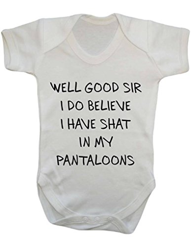 Well Good Sir I Do Believe I Have Shat In My Pantaloons Cheeky Funny Parody Quote Baby Onesie Vest