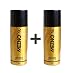 Mezno Lush Gold Unique International Fragrance Deodorant Body spray For Men - 24 Hrs Fresh Power Deo - 150ml (Buy 1 Get 1 Free ) RS.190.00