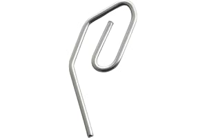 GENÉRICO Ganchos metálicos para Cortinas en riel | para visillos, Cortinas, Cortinas de Ducha, caravanas, Panel japonés | Ganchillos Pesados Tipo garfio (Pequeño, 50, Pack)