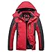 Produktbild Men Women Winter Skiing Hooded Jacket Outdoor Mountaineering Windbreaker Coat - Red(XL)