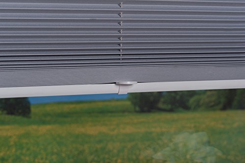 K-home Klemmfix-Plissee Palma Grau 100 x 130 cm +++Verdunklung+++ - 7