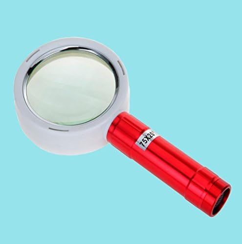 HD LED lighted reading Magnifier 20 times carrying old magnifying glass