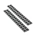 Produktbild 2 x Lego System Leiste Basic Bau Platte Stein 2x14 neu-dunkel grau 2 x 14 für Set 60103 60034 10937 60095 70725 76042 75155 91988