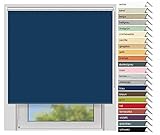 Die Breitenangabe entspricht der Stoffbreite, das Rollo ist inkl. Welle und Träger ca. 4 cm breiter. Bitte beachten Sie, dass der Stoff nie ganz abgerollt werden darf - mindestens eine Lage (ca. 10 cm) muss auf der Welle verbleiben.