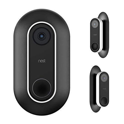 Wall plate with l25°/r25°wedge for nest hello doorbell