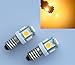Produktbild 10x Yellow Warm weiß LED 6V Volt DC Fahrrad LED 5 SMD Schraubsockel Lampe E10