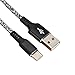 Produktbild Shuzhen,1m Polyamid-Kabel für USB-Daten-Sync-Übertragungskabel(Color:GRAU,Size:2PCS)
