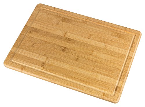 Bambus Schneidbrett mit Saftrille - 45,5 x 30,5 x 1,9 cm