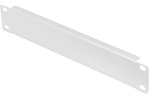 DIGITUS Cubierta ciega - 10 Pulgadas (254 mm) - 1U - Cubierta para armarios de Red - Panel Ciego - Chapa de Acero - Gris