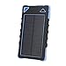Produktbild Solar Panel Bewegliche Solaraufladeeinheit Monokristallines Silikon 1.2W 8000mAh im Freiensicherungs-Energien-Bank-Regenfestes bewegliches Aufladeeinheits-Po-Sonnenkollektor-bewegliche Energie mit LED-Notlicht Solar Ladegerät , BLACKBLUE8000MA