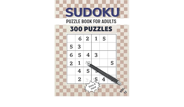 amazon in buy sudoku puzzle book for adults sudoku large print 300 6x6 puzzles easy to hard levels of difficulty to improve your game best collection of 300 puzzles one sudoku per page with