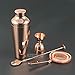 Produktbild 4-teilig Barkeeper Mixology Kit, Kupfer beschichtet Edelstahl Bar-Set Cocktail-Shaker Und Barware Zubehör-Rose Gold