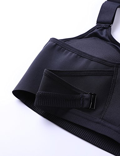 Meliwoo Damen Ultimate Sports BH – geformten Cups Ringerrücken ohne Bügel BH - 3