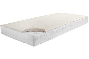 DORMISETTE PROTECT & CARE Dormisette Q59 Molton-Matratzenauflage, 90/200 cm, Baumwolle/Zwirn-Calmuc, Creme/Beige