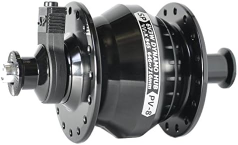 Shutter Precision PV-8 Bike Dynamo for rim brake, 6Volts 3Watts, Black, QR 9x100mm (32 Spoke holes)