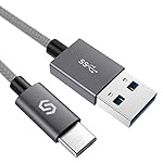 Cable USB Type C vers USB 3.0 Syncwire - Garantie à Vie - 1M Cable USB C pour Samsung Galaxy S8, Nexus 5X/6P, Lumia 950/XL, Oneplus 2/3, HTC M10, Meizu Pro 5/6, Nintendo Switch - Gris