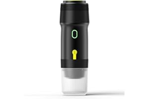 PNETERG Machine à Cafe Portable, 12V CafetièRe Portable, 3 En 1 Machine Expresso Portable, Chauffage Rapide, Auto-Chauffage De 4 à 6 Minutes, Pour Le Camping Bureau Voiture Maison (noir)