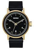 Nixon Herren Analog Quarz Uhr mit Leder Armband A1194-1031-00