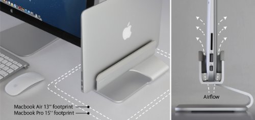 Rain Design mTower Stand für Apple MacBook Pro 33,8 cm (13 Zoll) – 38,1 cm (15 Zoll) und MacBook Air 27,9 cm (11 Zoll) – 33,8 cm (13 Zoll) - 4