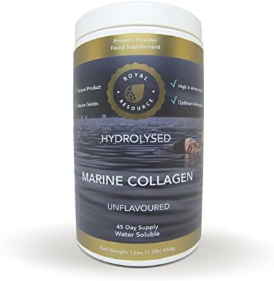 Pure Marine Collagen Peptides | Type 1 &amp; 3 | 10.000mg Per Serving | Hydrolysed | 100% Natural | Unflavoured Powder | All 9 Aminos | 95% Protein | Improves Joints, Bones, Tendons, Muscles, Cartilage, Ligaments | Supports Flexible Skin, Hair, and Nails | Maintains Healthy Gums, Teeth, Eyes and Blood Vessels | NO Digestive Enzymes Added | NO Additives | Highly Absorbable | 45 Day Supply | More Bioavailable Than Bovine | Used by Athletes, Sportspeople| Not suitable for vegetarians