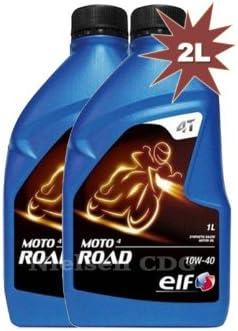 Elf Moto 4 Road 10w40 Motorcycle Engine Oil 2x1L = 2 Litre