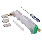 ★Cabezal de corte reemplazable: cada paquete viene con 3 cabezales de corte, uno para cortar vidrio de 2 mm a 6 mm de espesor y el otro para 6 mm a 12 mm, 12 mm a 20 mm. Una herramienta ideal para el corte de vitrales, diamantes y minerales.