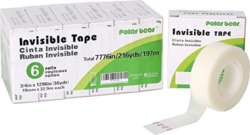 Oso Polar         Cinta Invisible  19mmx33  m  6pcs pack 
