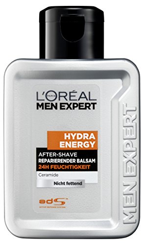 L’Oréal Men Expert Aftershave Balsam Hydra Energy reparierende After Shave Lotion pflegt nach der Rasur, 24h Anti-Austrocknung (dermatologich getestet, ohne Alkohol, schnell einziehend, fettet nicht) 1 x 100 ml - 2