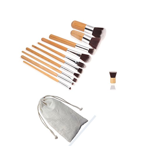 Pure Vie® 11 Stück Make Up Pinsel + 15 Farben Concealer Abdeckcreme Camouflage Palette Cover Abdeck Makeup - 3