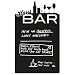 Produktbild Wandkings Wandtattoo Hausbar Tafel aus Tafelfolie 68 x 110 cm inkl. weißem Kreidemarker, schwarz, selbstklebend