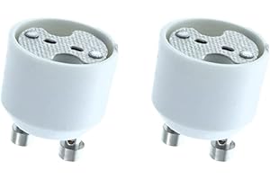 LEDLUX 2 Pezzi Convertitore Adattatore Portalampada Per Lampada Attacco Da GU10 a MR16 12V