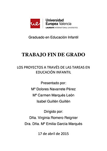 Los proyectos a través de las tareas en educación infantil