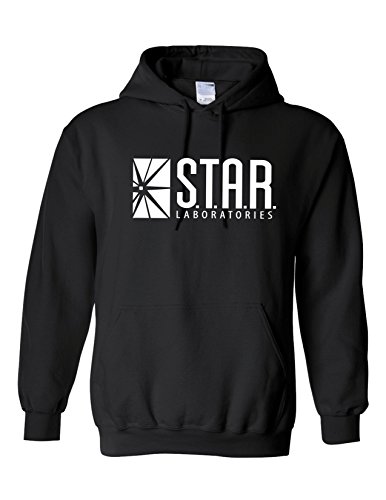 Funny Star Laboratories T Shirt Top The Flash S.T.A.R. Labs Printed Hooded Sweatshirt