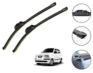 Auto Hub Car Wiper Blades for Hyundai Santro Xing - Set of 2 Pcs (D-20,P-17)