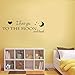 Produktbild tzxdbh 79 cm * 22,3 cm ich Liebe Dich mond Vinyl Wand Hause kinderzimmer dekor PVC Aufkleber w1-730