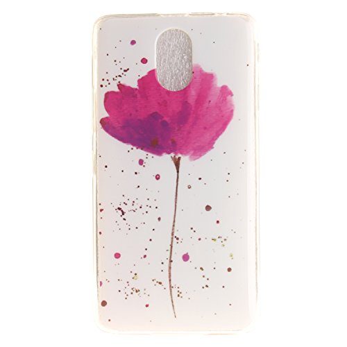 Cozy Hut Lederhülle / Ledertasche / Hülle / Case / Cover / Etui / Tasche Bunte Muster Weich TPU Handy Hülle für Lenovo Vibe P1M,Ultra Slim Dünn Silikon TPU Transparent für Lenovo Vibe P1M Hülle , Premium Handy Tasche Schutz Hülle Case Cover Etui Strass Schutz schutzhülle Bumper Schale Silicone für Lenovo Vibe P1M – Purple Orchid - 2