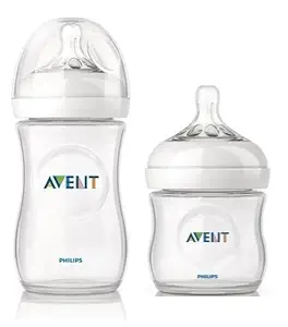 Philips Avent 260ml Natural Feeding Bottle With 125ml Natural Feeding Bottle