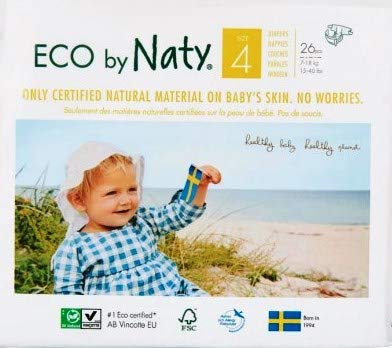 Naty Nature Baby 26 Pannolini, Taglia 4, Gr\xf6\xdfe 41 Unità