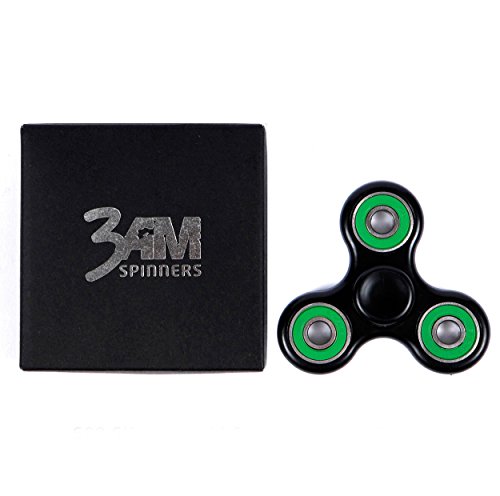 Tri Fidget Office Toys Hand Finger Spinner Perfect for ADD Autism Anxiety ADHD Sinners Relax For Adults Children Kids by ThreeAM (Black) Tri Fidget Office Toys Hand Finger Spinner Perfect for ADD Autism Anxiety ADHD Sinners Relax For Adults Children Kids by ThreeAM (Black)